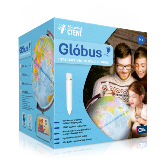 Prozkoumejte zeměkouli s mluvícím globusem! Interaktivní glóbus s podsvícením z edice Kouzelné čtení.