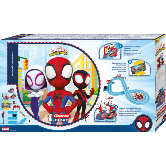 Autodráha Carrera FIRST Spidey Go Webs Go