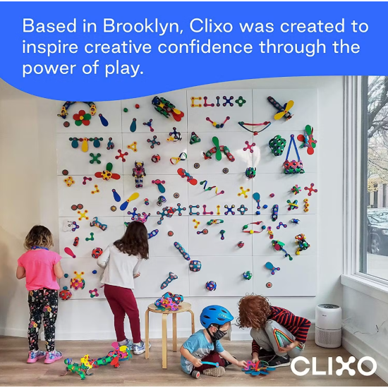 Kreativní magnetická stavebnice pro děti Clixo 18 ks