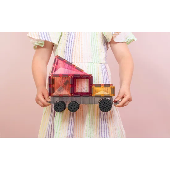 Magnetická stavebnice Pastel Transport Pack 50 dílů