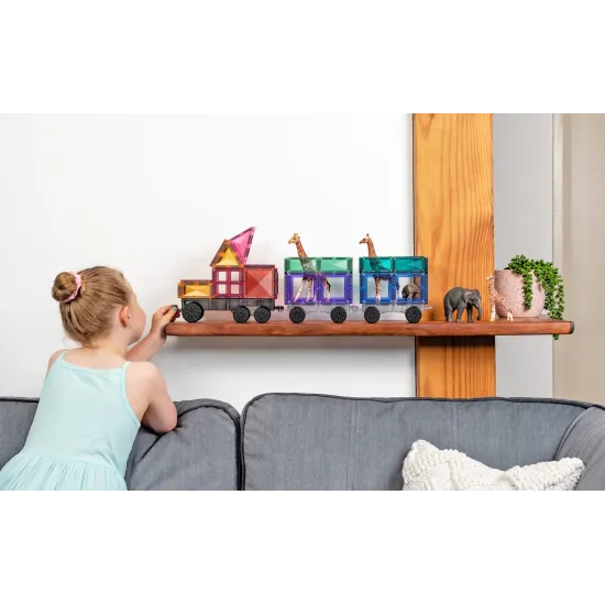 Magnetická stavebnice Pastel Transport Pack 50 dílů