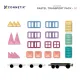 Magnetická stavebnice Pastel Transport Pack 50 dílů