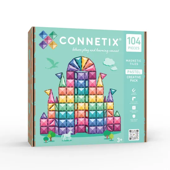 Magnetická stavebnice Pastel Creative Pack 104 dílů