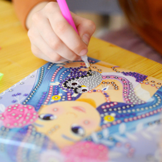 Kreativní sada pro děti Diamantové malování Víly Crea Lign