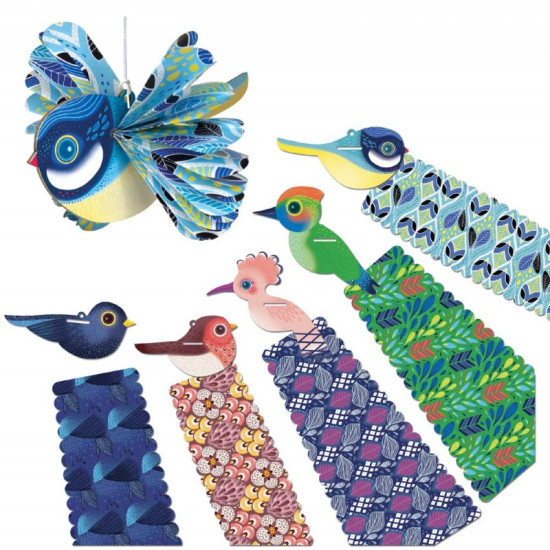 Kreativní sada pro děti Tvoření z papíru Ptáci Crea Lign