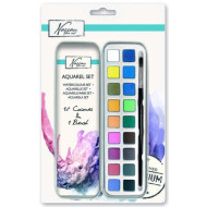 Akvarelové barvy 18 barev