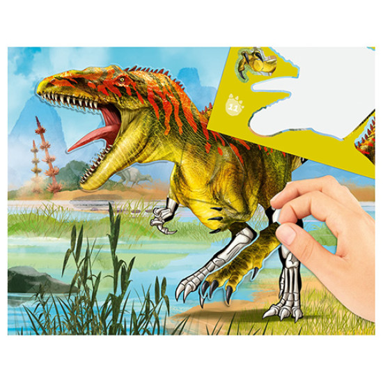 Poskládej si dinosauři. Oblíbený kreativní sešit v jedinečném designu kolekce Dino World.
