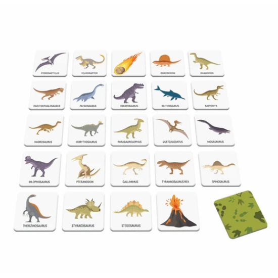 Pexeso Dinosauři je zábavná hra pro děti plná dinosaurů.