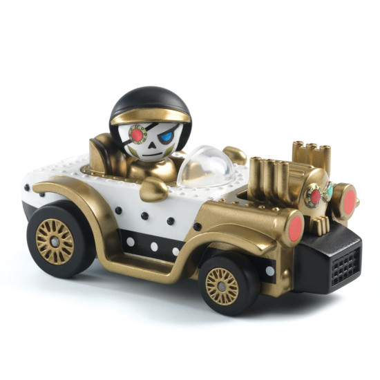 Crazy Motors - Motor Skull. Autíčko s figurkou Moto Lebka je napůl kostlivec a napůl člověk.