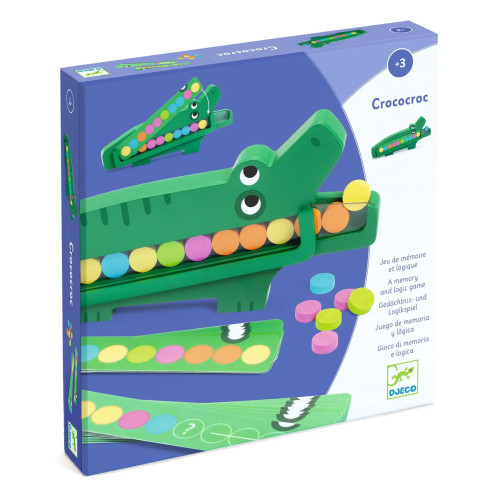 DJECO Crococroc – Juego Educativo De Habilidad Y Destreza Para Niños, Multicolor, Ideal Para Aprendizaje Y Diversión (Ref. 31629)