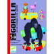 Hra Gorila, při které se hráči zbavují karet tak, že k sobě správně přiřazují zvířata nebo barvy autobusů a zároveň se přitom musí vyhnout gorile.