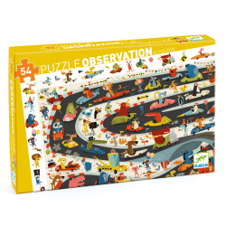 Objevovací puzzle Automobilové závody 54 ks