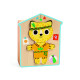 Poskládejte si milou kočičku. Dílky dřevěného puzzle jsou uloženy v dřevěné krabici ve tvaru domečku. 