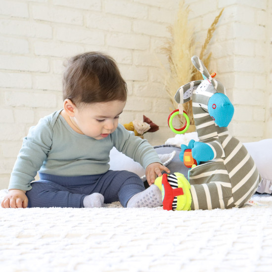 Zebra se senzorickými prvky pro rozvoj smyslů Dolce