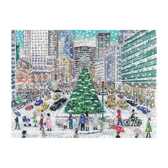 Poskládejte toto 1000 dílné puzzle a odhalte zasněžený Park Avenue.