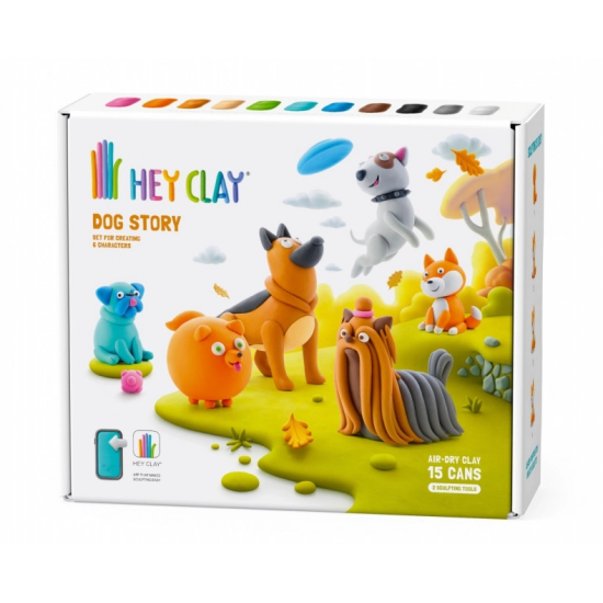 Vymodelujte si originální veselé postavičky pejsků s Hey Clay.