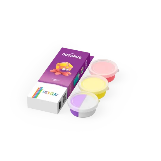 Vymodelujte si originální zvířátko Chobotnice s Hey Clay