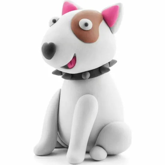Vymodelujte si originální zvířátko Dog story Bulteriér s Hey Clay