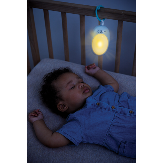 Noční lampička Tuleň s melodiemi pomůže vašemu dítěti při samostatném usínání v postýlce.