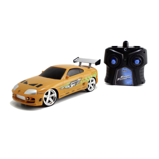 RC auto Brian's Toyota Supra 1:24 v syté oranžové barvě, na dálkové ovládání