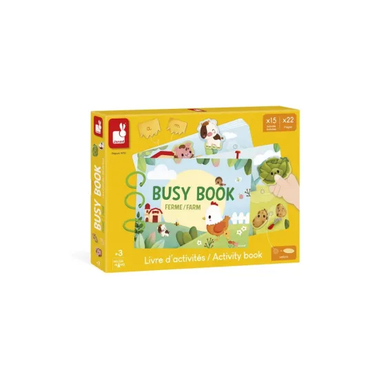 Interaktivní kniha s aktivitami Busy Book Farma