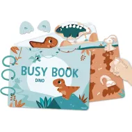 Interaktivní kniha s aktivitami Busy Book Dino