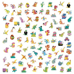 Samolepky Dinosaurus 100 ks