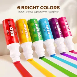 Barvy v tubě s omalovánkami 6 ks