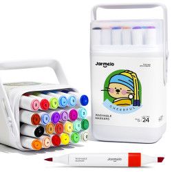 Oboustranné fixy se dvěma hroty v boxu 24 ks