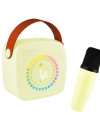 Bluetooth mini karaoke set mikrofon a reproduktor Yellow