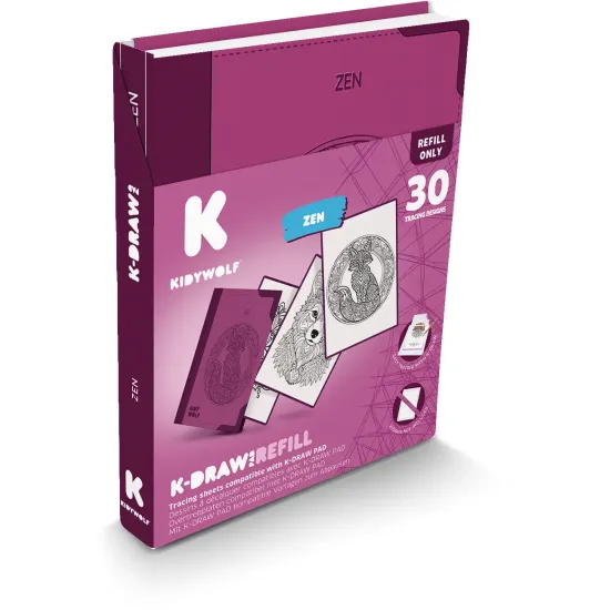 Doplňkové karty Kidywolf Refill K-Draw Pad Zen