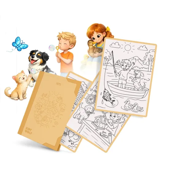 Doplňkové karty Kidywolf Refill Kidydraw Pad Pets