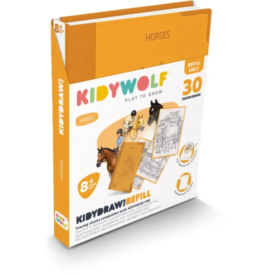 Doplňkové karty Kidywolf Refill Kidydraw Pad Horses