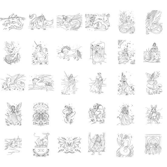 Doplňkové karty Kidywolf Refill Kidydraw Pad Once upon a time (8+)