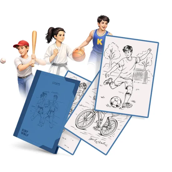 Doplňkové karty Kidywolf Refill Kidydraw Pad Sports