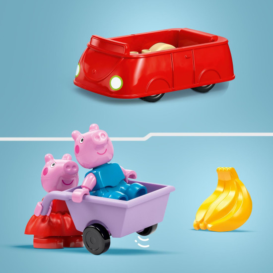 Peppa Pig a rodina v LEGO® DUPLO® supermarketu - nákupní dobrodružství s autíčkem a kolečkem