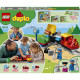 LEGO DUPLO Parní vlak: Vláček s Push and Go motorem a interaktivními akčními kostkami.