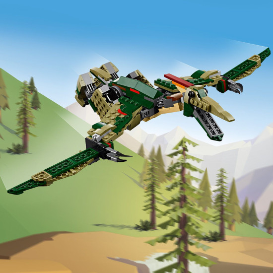 LEGO® Creator 3 v 1 modely: T-Rex, Triceratops a Pterodaktyl v akci – dokonalá stavebnice pro milovníky dinosaurů.