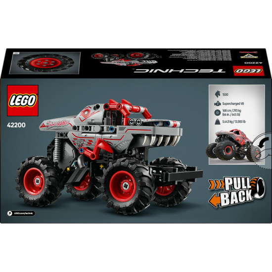 LEGO TECHNIC Monster Jam™ ThunderROARus™ s natahovacím motorem