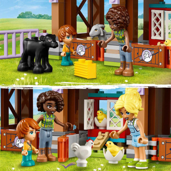 LEGO® Friends Útulek pro zvířátka z farmy (42617) s farmou, traktorem a zvířátky, ideální pro děti od 6 let