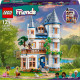 LEGO Friends Stylový hotel na zámku s francouzským designem, luxusním apartmánem s vanou na nožičkách, zimní zahradou, recepcí a tajemným podkrovím plným historických artefaktů. 