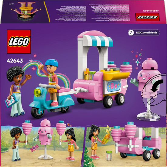 LEGO Friends Stánek s cukrovou vatou a skútr