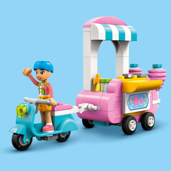 LEGO Friends Stánek s cukrovou vatou a skútr