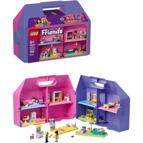 LEGO Friends 42697 Kreativní kufřík a domeček pro panenky