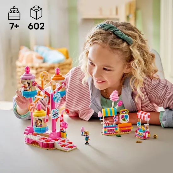 LEGO Friends 42700 Kolotoč se sladkostmi a cupcaky