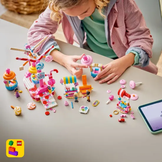 LEGO Friends 42700 Kolotoč se sladkostmi a cupcaky