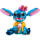 LEGO® Disney Stitch pro hraní a vystavení s pohyblivýma ušima, otáčející se hlavou, sestavitelným zmrzlinovým kornoutem a květinou. Ideální dárek pro fanoušky pohádky Lilo a Stitch.