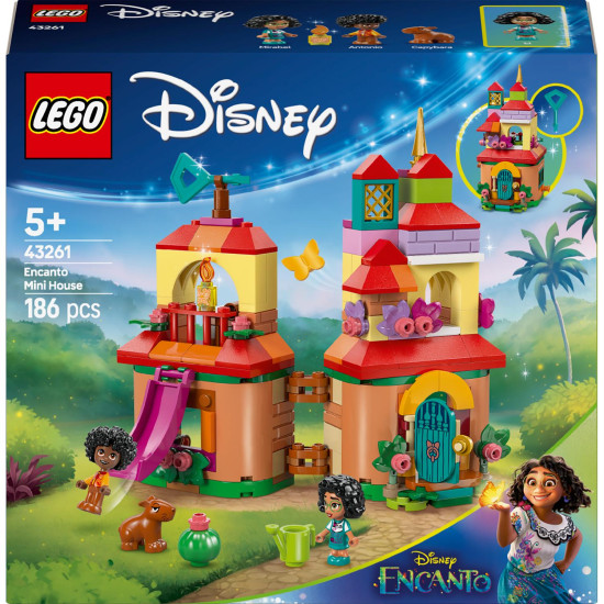 Stavebnice LEGO® Disney Encanto – domeček Madrigalových s postavičkami Mirabel, Antoniem a kapybarou pro nekonečnou zábavu dětí.