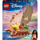 LEGO® Disney Vaiana – Stavebnice kánoe s plachtou a 3 postavičkami pro kreativitu a dobrodružství na moři