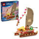 LEGO® Disney Vaiana – Stavebnice kánoe s plachtou a 3 postavičkami pro kreativitu a dobrodružství na moři